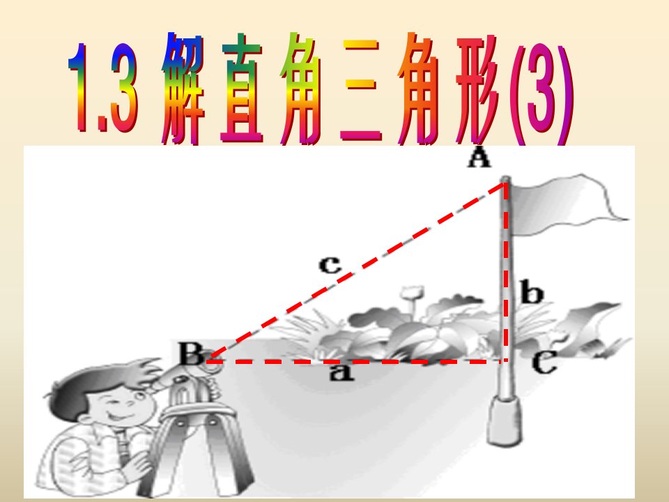 2017浙教版数学九年级下册1.3《解直角三角形》