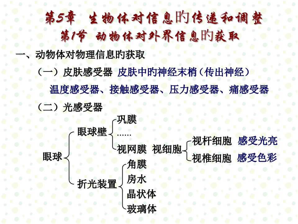 生物体对信息的传递和调节省名师优质课赛课获奖课件市赛课一等奖课件