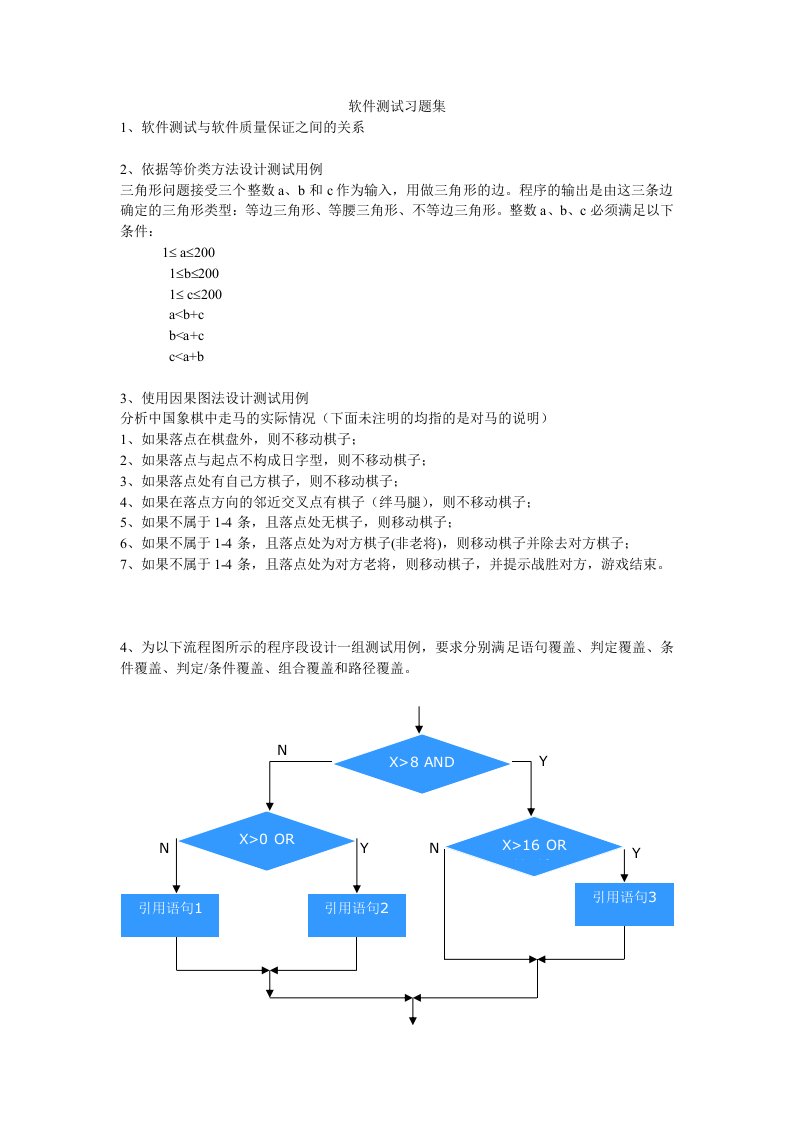 软件测试习题集