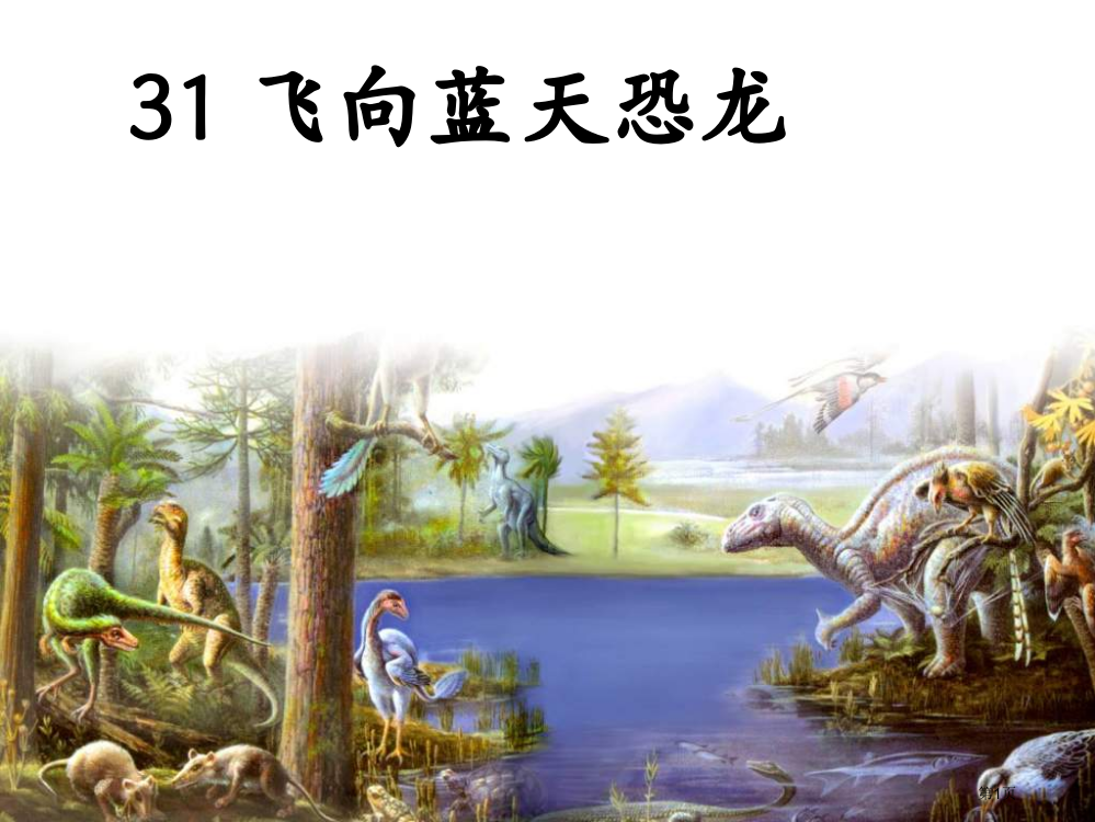 鲁教版语文三年级下册飞向蓝天的恐龙6省公开课一等奖全国示范课微课金奖PPT课件