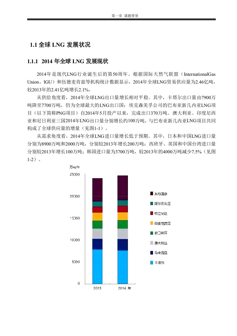 LNG发展现状及储罐建设