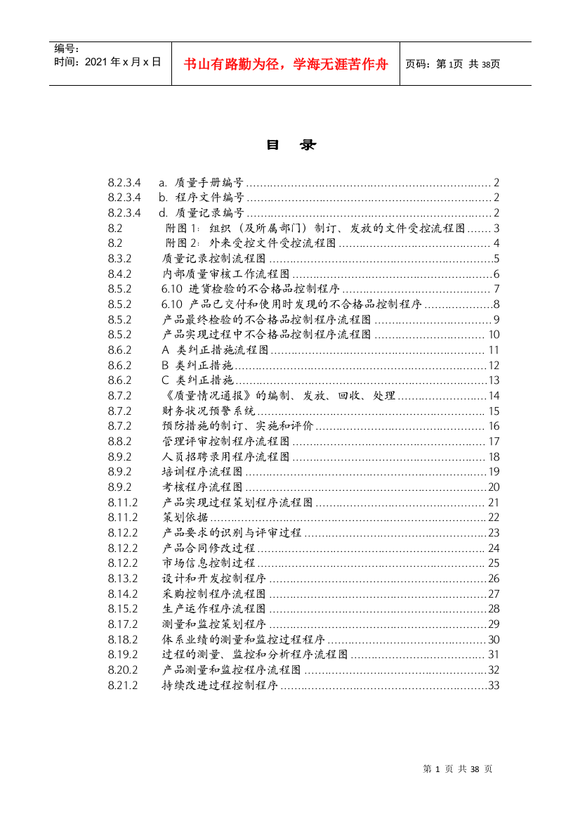 程序文件流程图