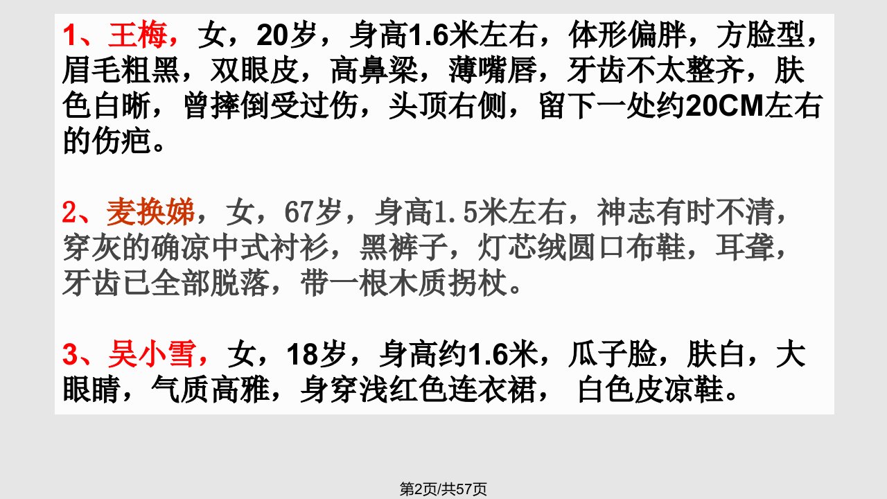 写人要抓住特点页