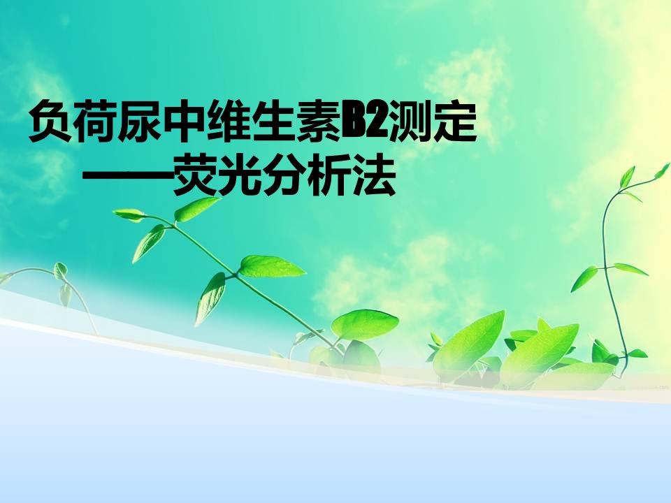 尿液维生素B2测定介绍