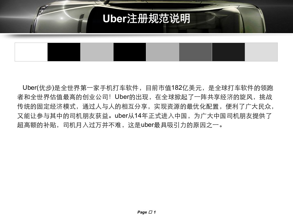 最新如何成为uber的司机攻略指南教学课件