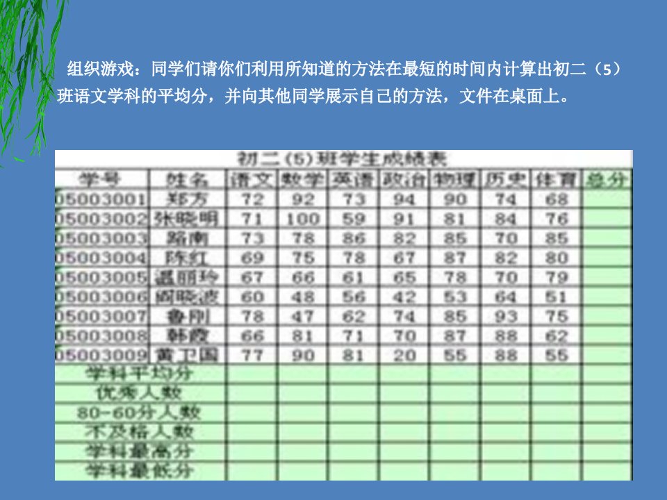 使用函数计算数据