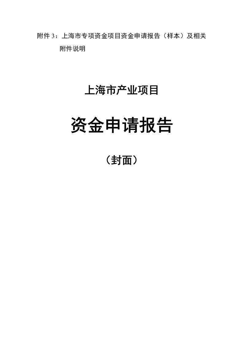 政府项目计划书申报书样例模板