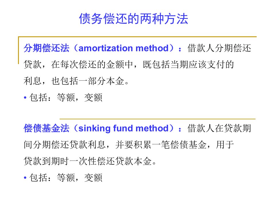 《分期偿还法》PPT课件