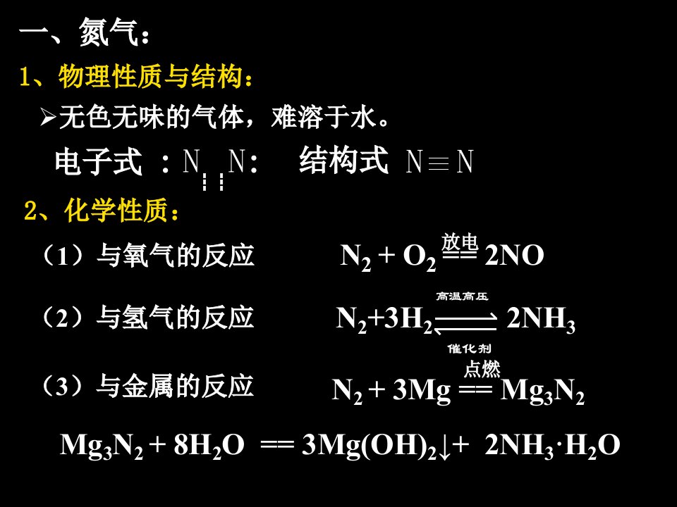 氮及其重要化合物王逢云