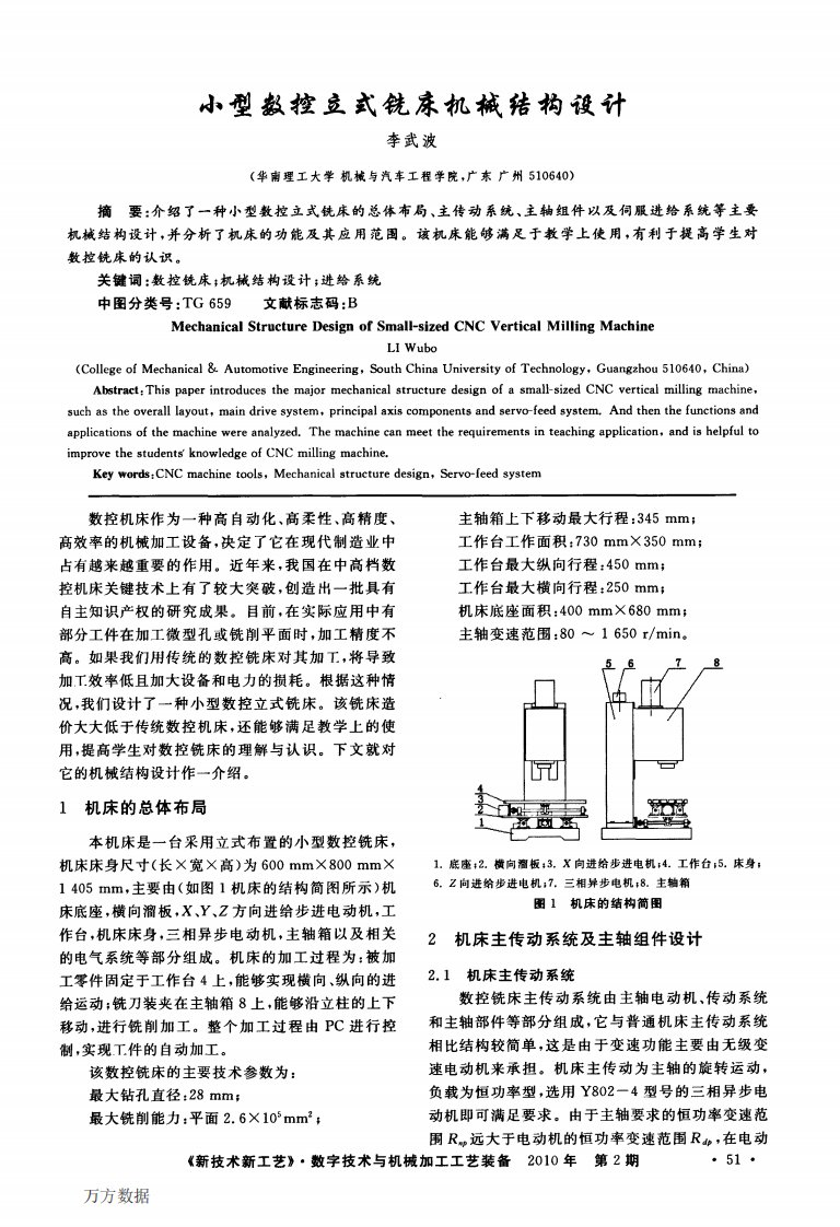 小型数控立式铣床机械结构设计.pdf