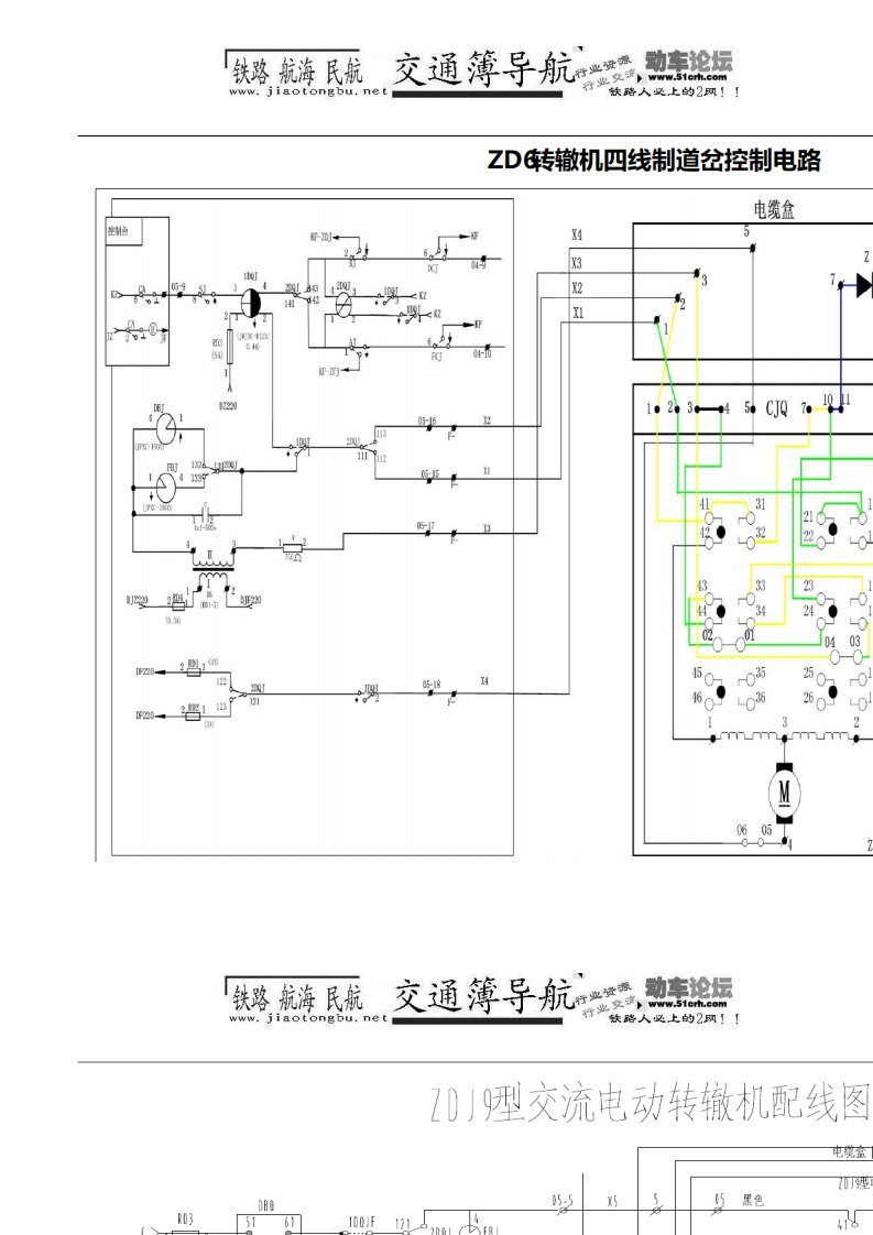 ZD6、ZD9转辙机控制电路图