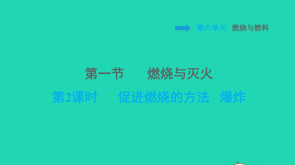 2021秋九年级化学上册第六单元燃烧与燃料第一节燃烧与灭火第2课时促进燃烧的方法爆炸课件鲁教版