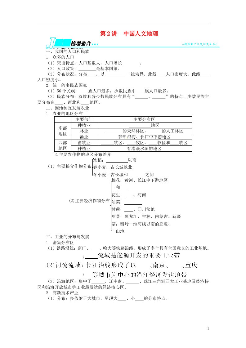 高考地理一轮复习