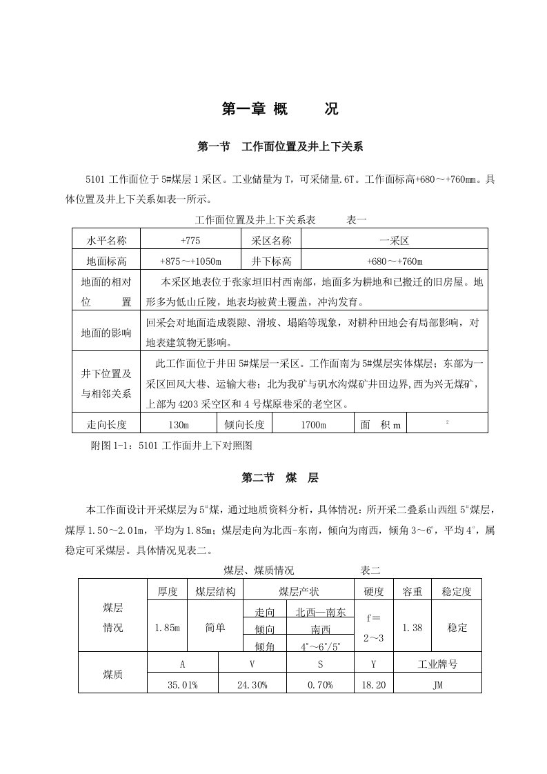 新技术5101综采工作面作业规程130mG1