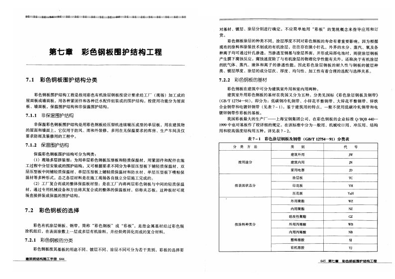 彩色钢板围护结构工程