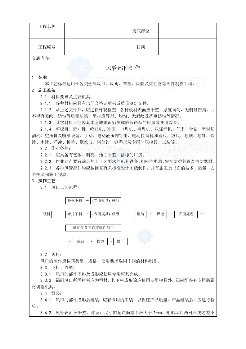 建筑工程-003_风管部件制作工艺_secret