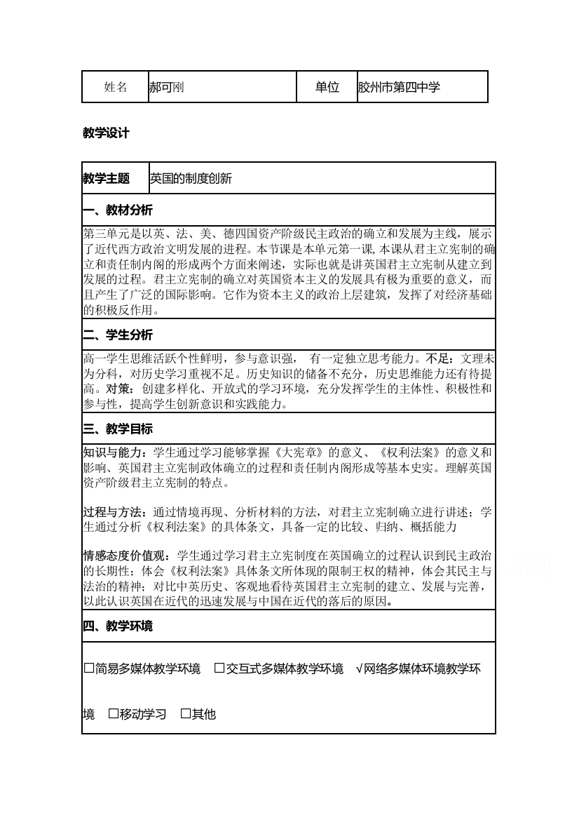 2015年山东教师全员远程研修优秀作业