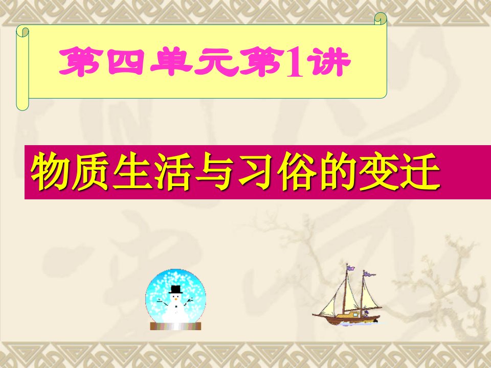 最新四单元中国近现代社会生活的变迁ppt课件