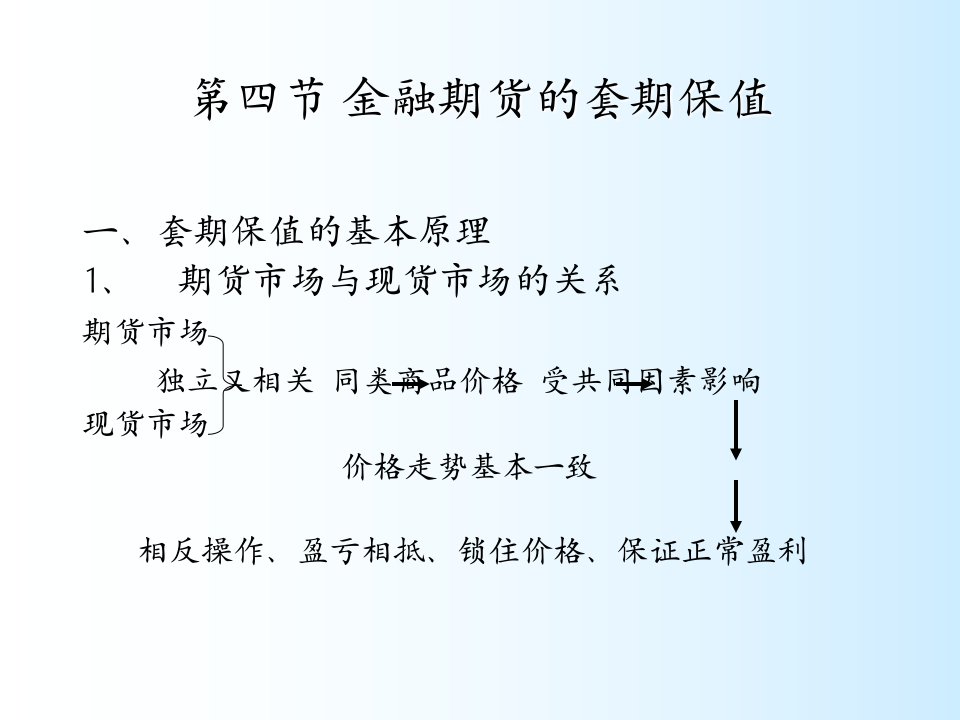 金融期货套期保值(课外)教学案例