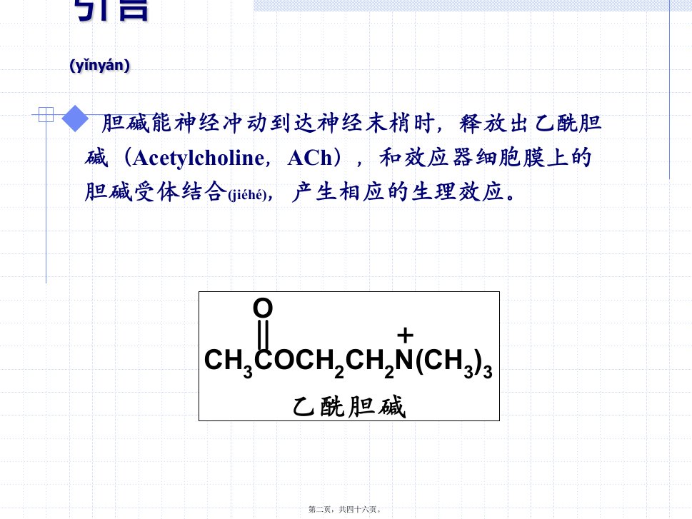 医学专题章拟胆碱药和抗胆碱药药学