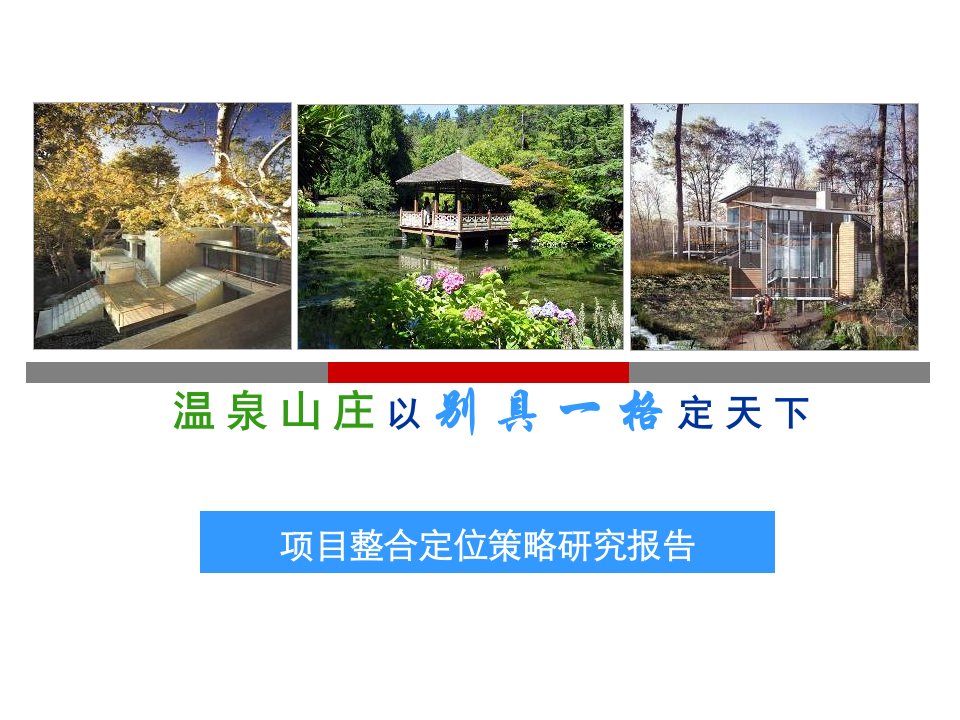 广州温泉山庄项目整合定位策略研究报告