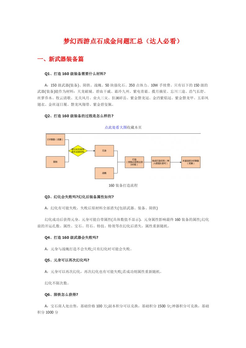 梦幻西游点石成金问题汇总(达人必备)