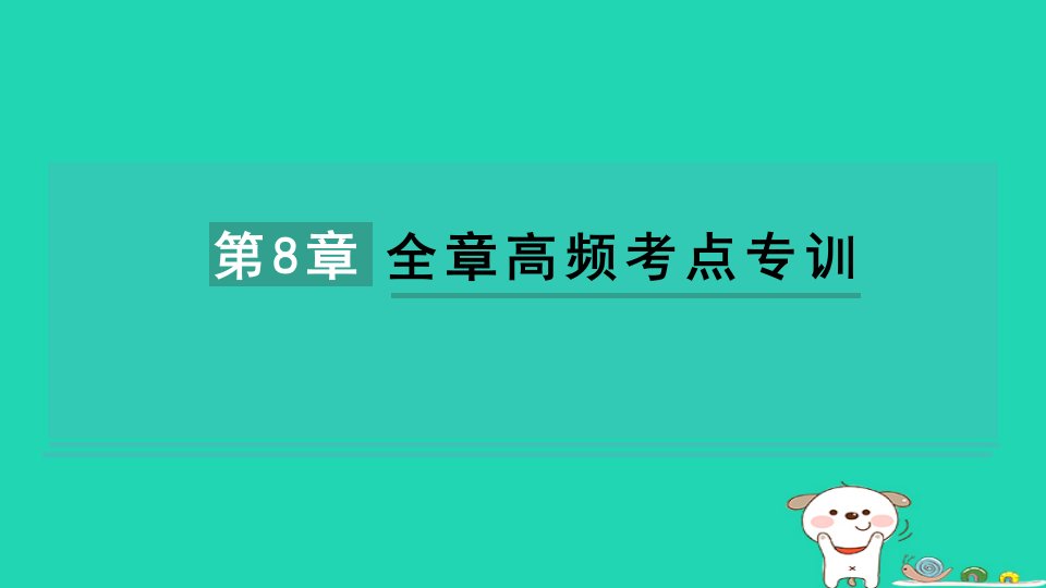 2024八年级物理下册第八章压强全章高频考点专训习题课件新版沪科版