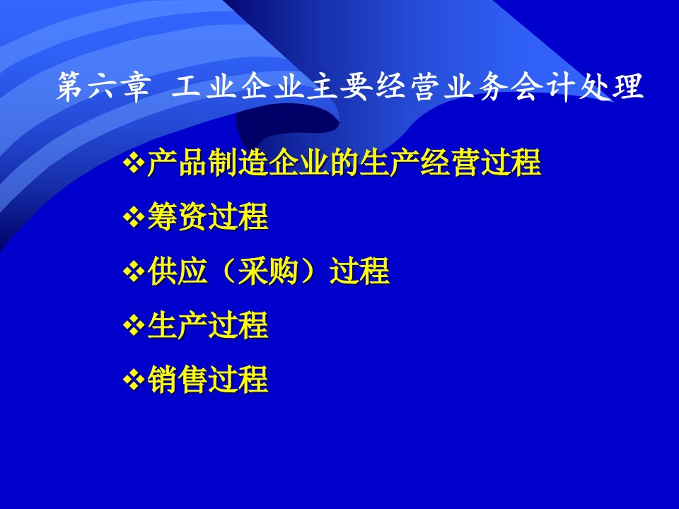 [精选]市场营销第六章工业企业主要经营业务会计处理