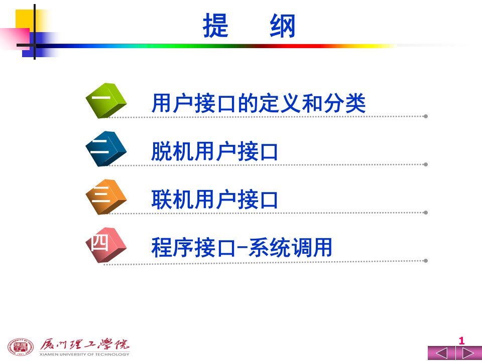 操作系统用户接口