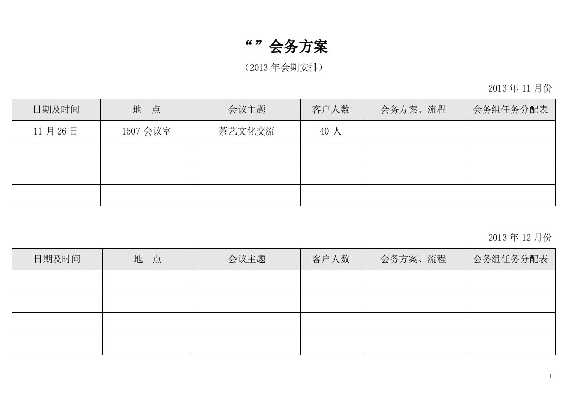 会销流程和