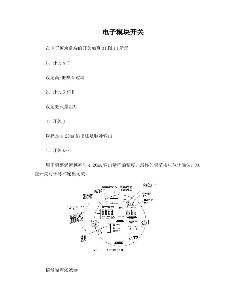 涡街流量计故障处理和维护