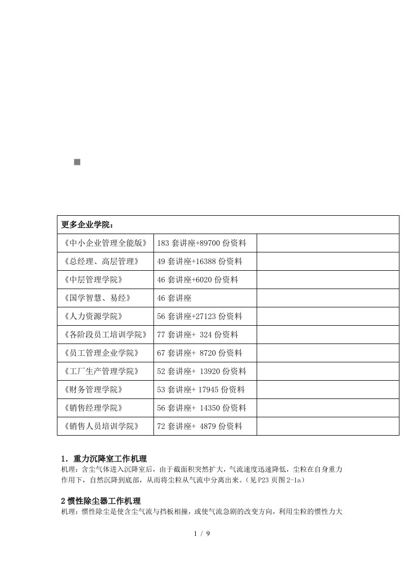 环保设备相关资料