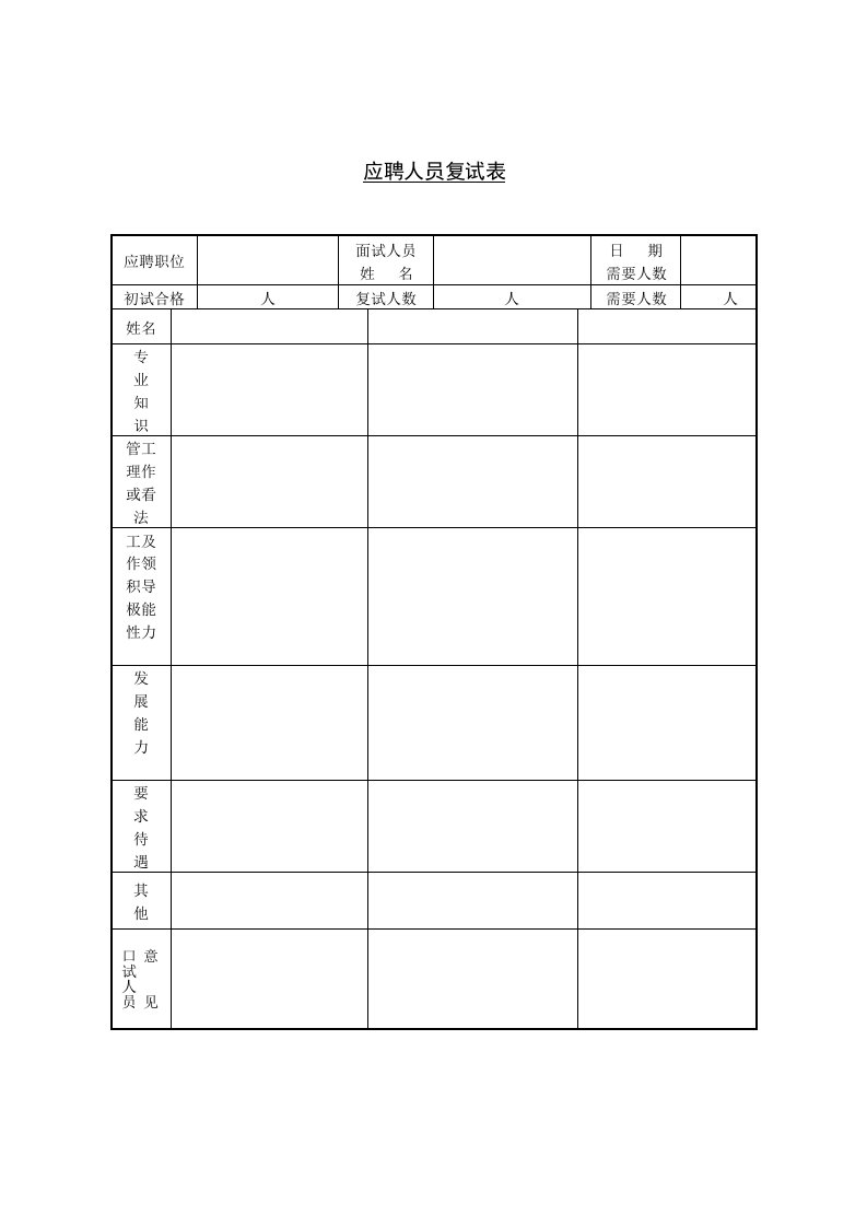 表格模板-人力资源管理报表13