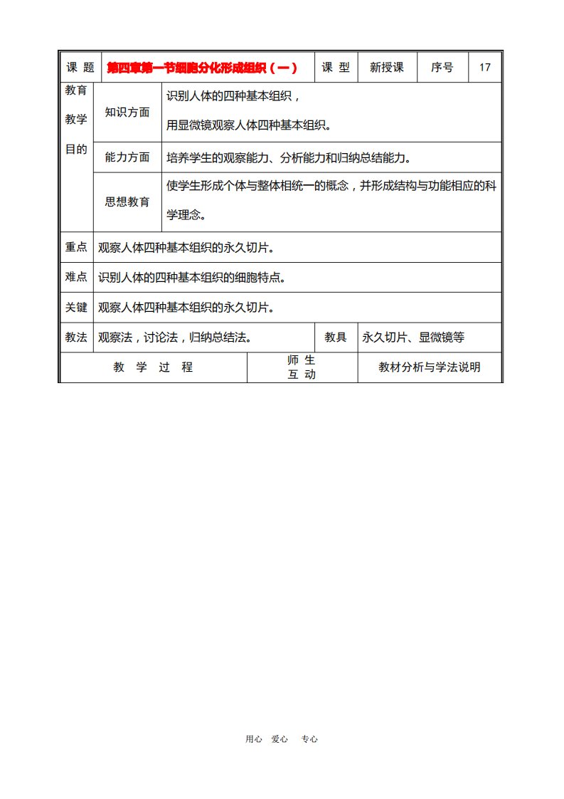 七年级生物上册