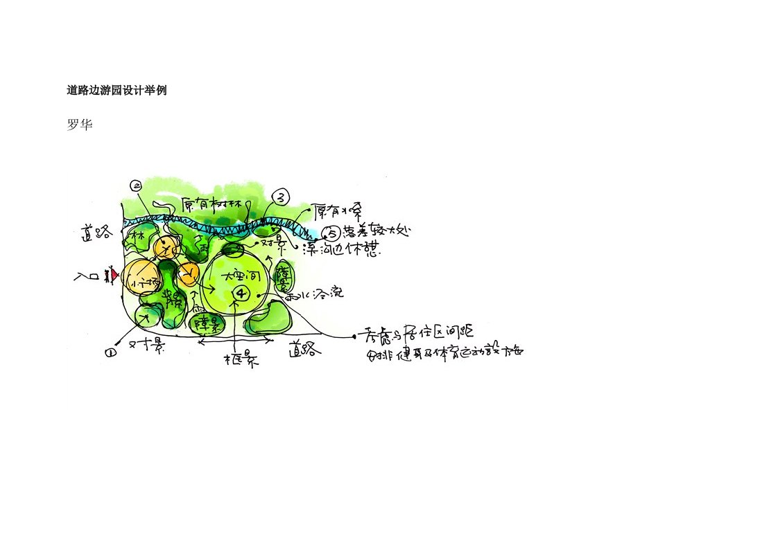 街头绿地快题设计