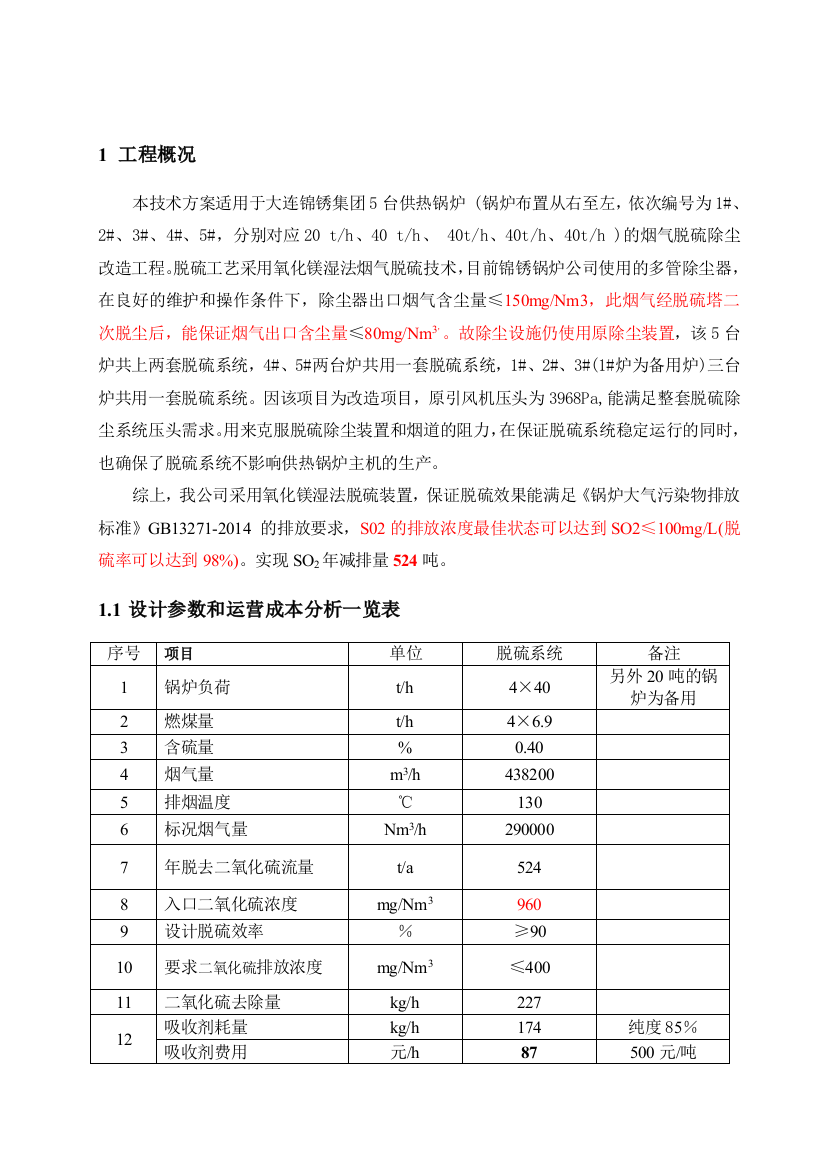 氧化镁法技术方案介绍