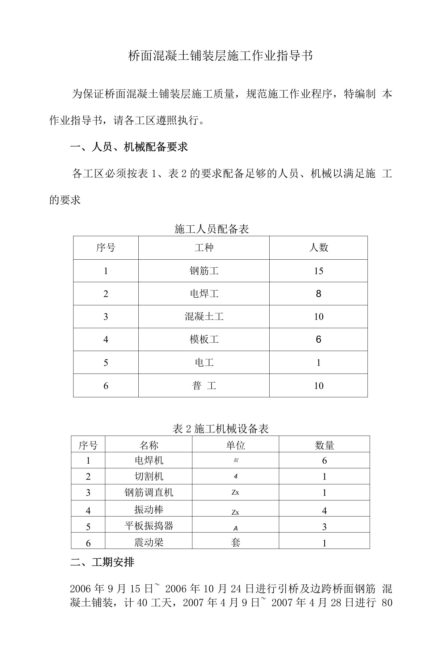 桥面混凝土铺装层施工作业指导书