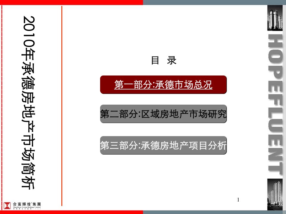 X年承德房地产市场简析新