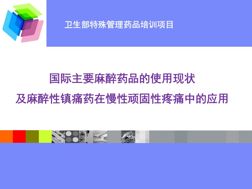 麻醉药品的使用现状及麻醉性镇痛药在慢性顽固性疼痛中的合理应用