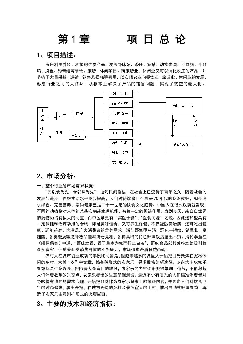 野生动物养殖可研报告1