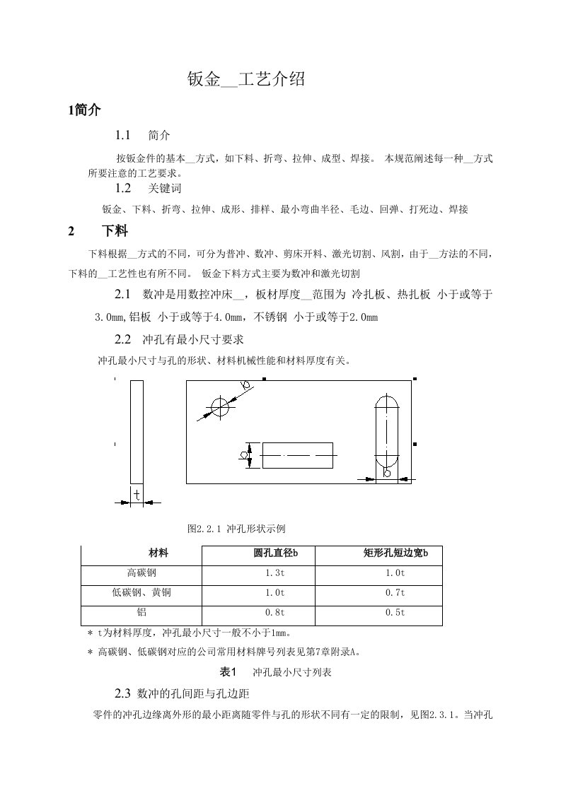 钣金加工工艺介绍