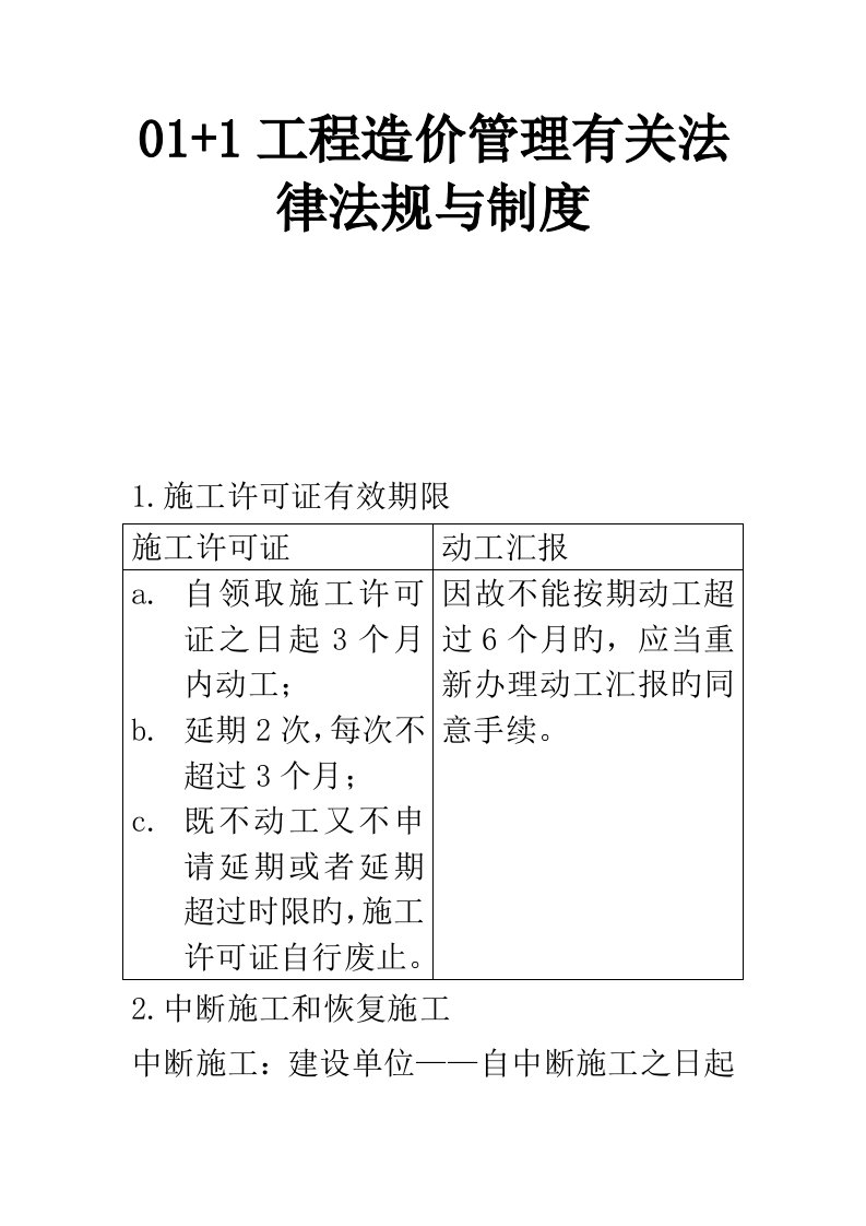 2023年二级造价工程师资格考试基础科目复习资料