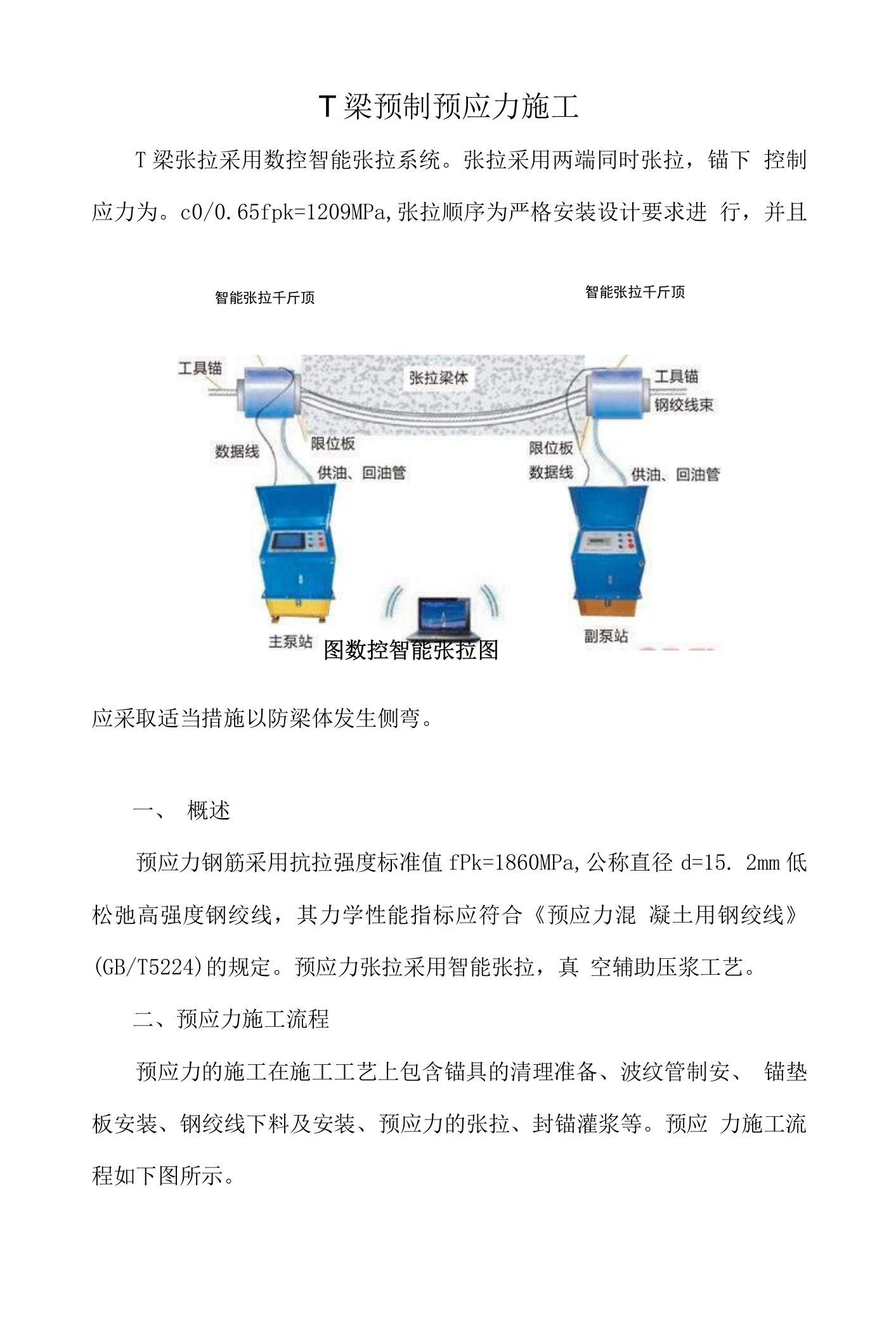 T梁预制预应力施工