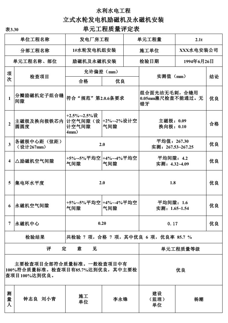 工程资料-表330