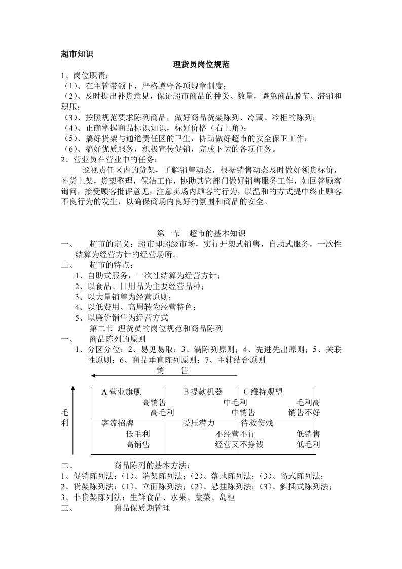 推荐-超市培训手册