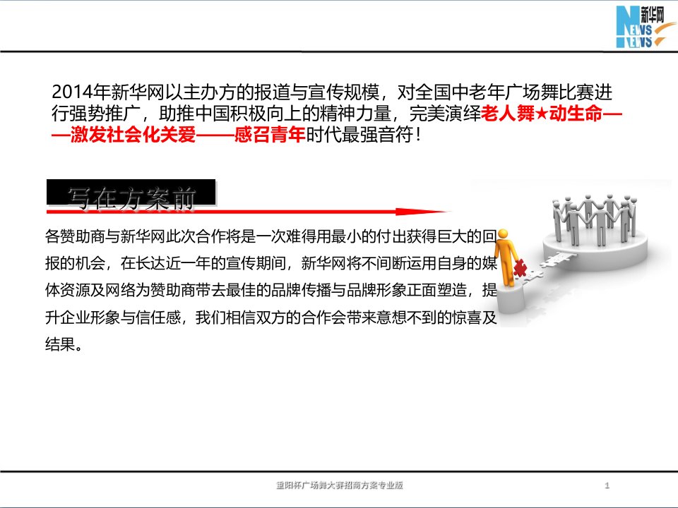 重阳杯广场舞大赛招商方案课件