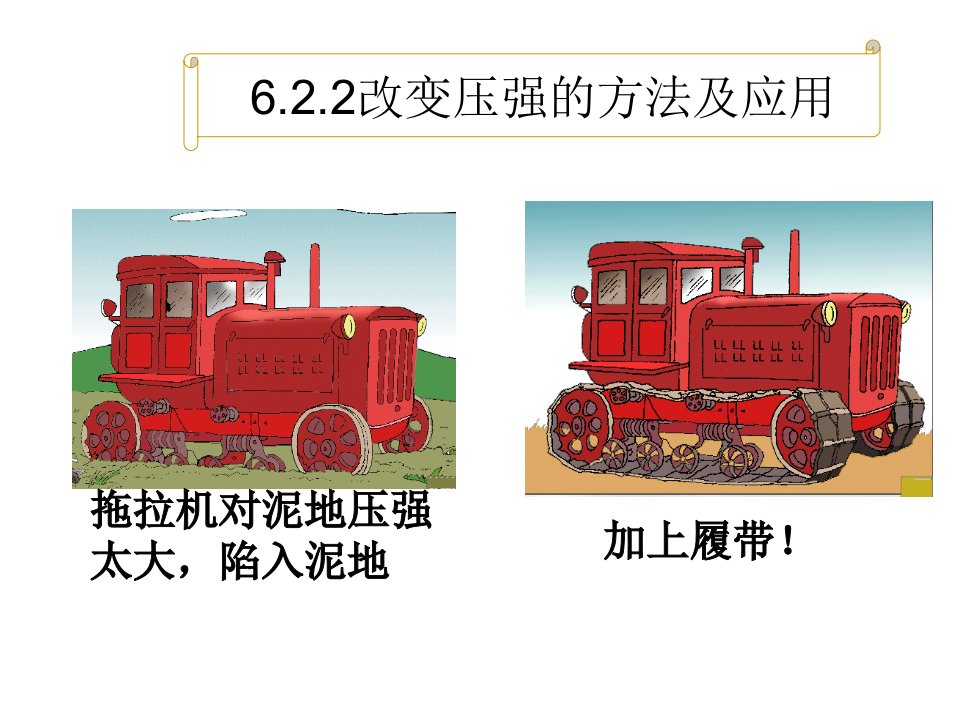 6.2.2改变压强的方法及其应用