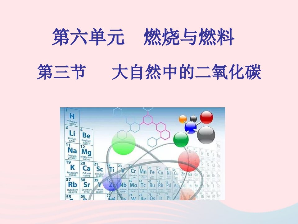 2022九年级化学上册第六单元燃烧与燃料第三节大自然中的二氧化碳教学课件新版鲁教版