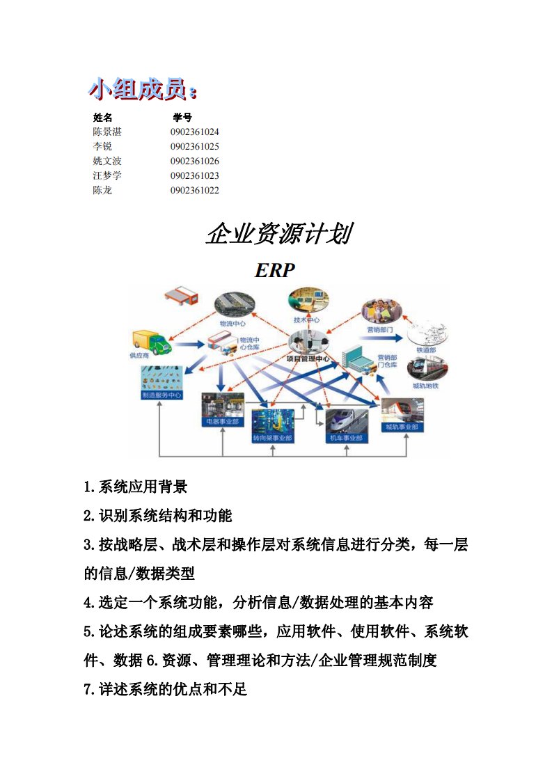 企业资源计划