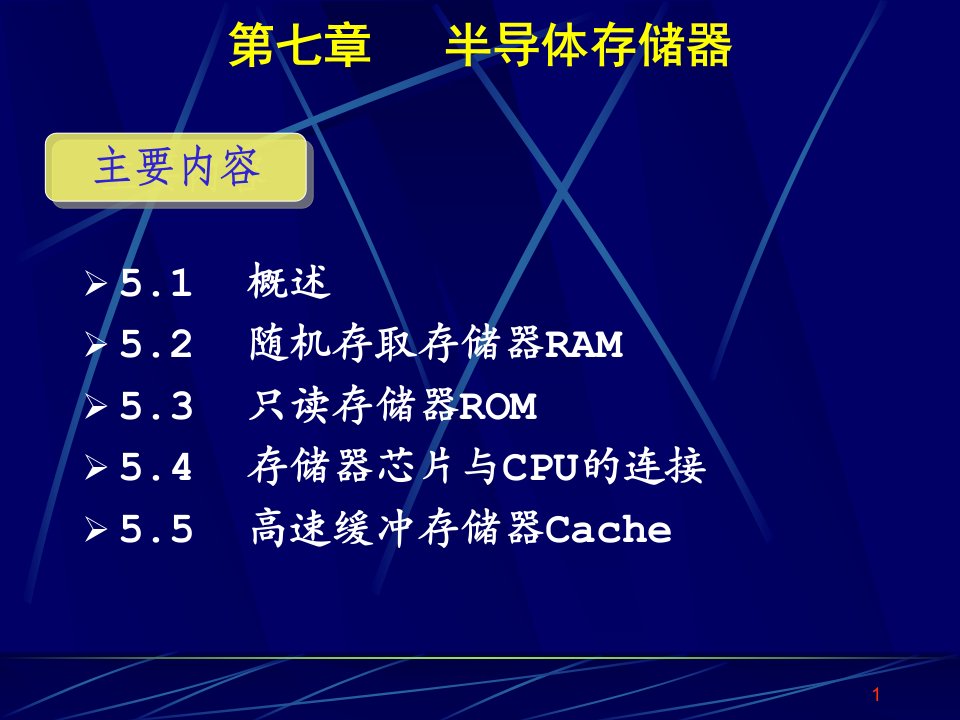 第七章半导体存储器